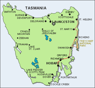 Map Eastcoast 